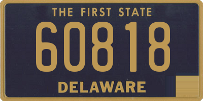 DE license plate 60818