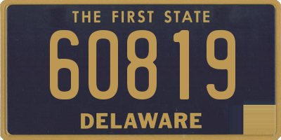 DE license plate 60819