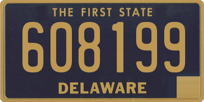 DE license plate 608199