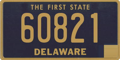 DE license plate 60821