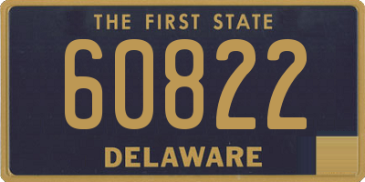 DE license plate 60822