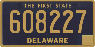 DE license plate 608227
