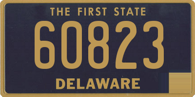 DE license plate 60823