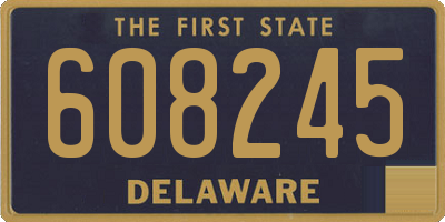 DE license plate 608245