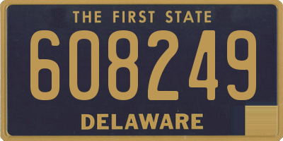 DE license plate 608249