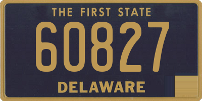 DE license plate 60827