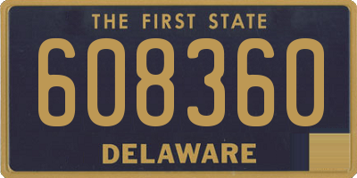 DE license plate 608360