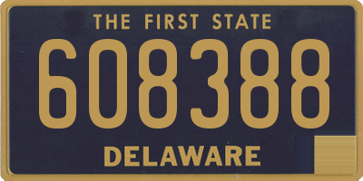 DE license plate 608388