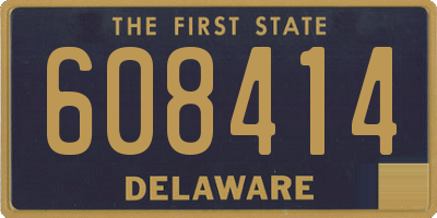 DE license plate 608414