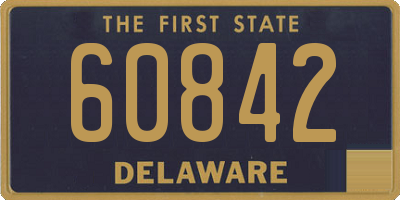 DE license plate 60842