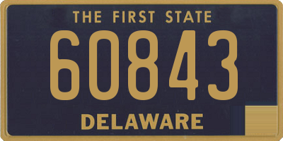DE license plate 60843
