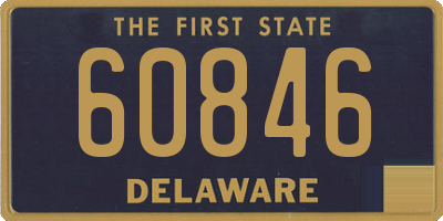 DE license plate 60846