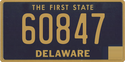 DE license plate 60847