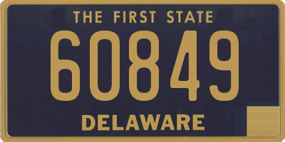 DE license plate 60849