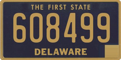 DE license plate 608499