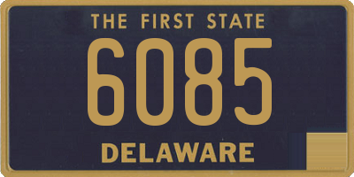 DE license plate 6085
