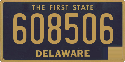 DE license plate 608506