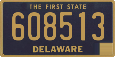 DE license plate 608513