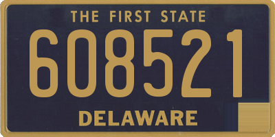 DE license plate 608521