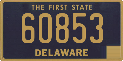 DE license plate 60853