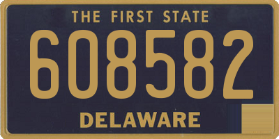 DE license plate 608582