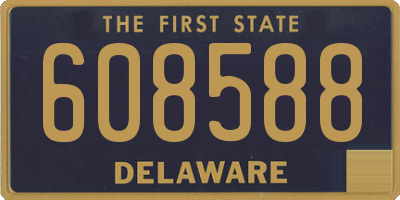 DE license plate 608588