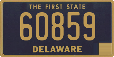 DE license plate 60859