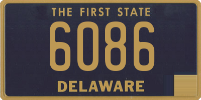 DE license plate 6086