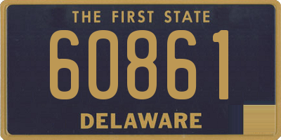 DE license plate 60861