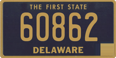 DE license plate 60862