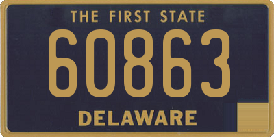 DE license plate 60863