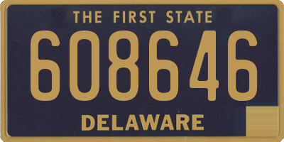 DE license plate 608646