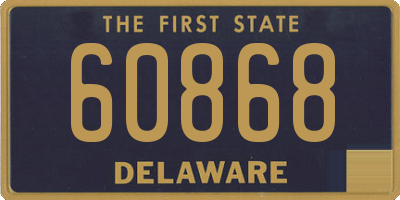 DE license plate 60868