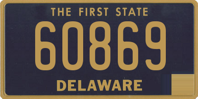 DE license plate 60869