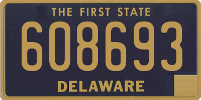 DE license plate 608693