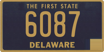 DE license plate 6087