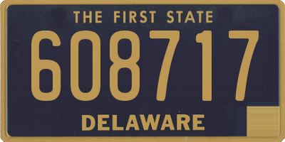 DE license plate 608717