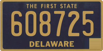 DE license plate 608725