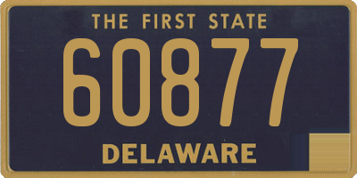 DE license plate 60877
