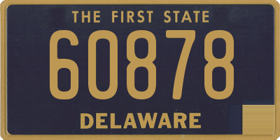 DE license plate 60878