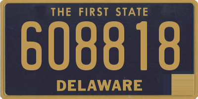 DE license plate 608818
