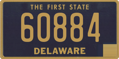 DE license plate 60884