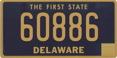 DE license plate 60886