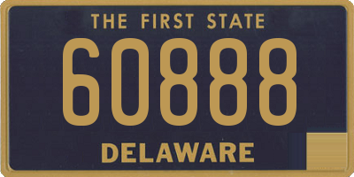 DE license plate 60888