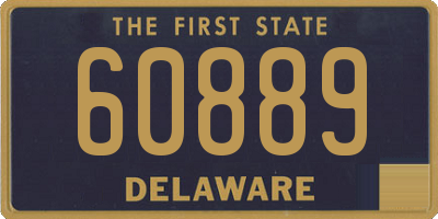 DE license plate 60889