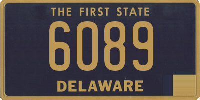 DE license plate 6089