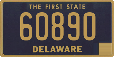 DE license plate 60890