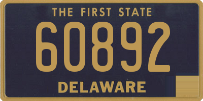 DE license plate 60892