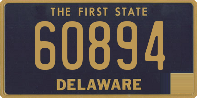 DE license plate 60894