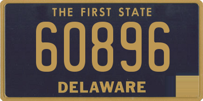 DE license plate 60896